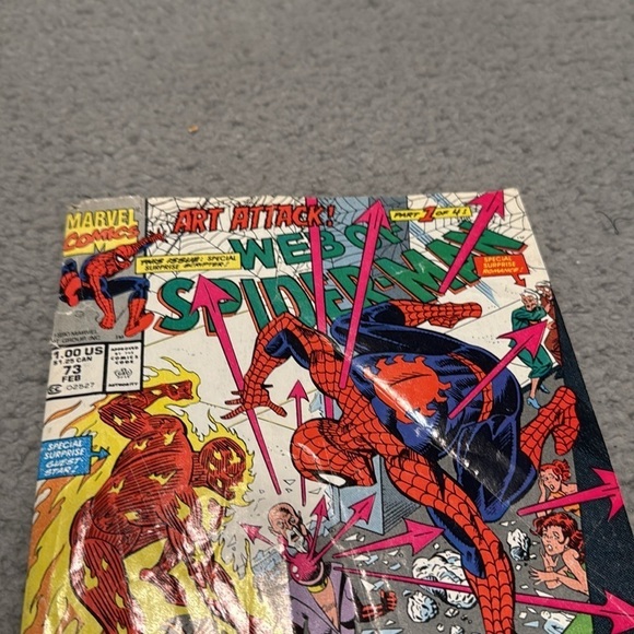 Web of Spider-Man #73 : Guest Starring the Fantastic Four's Human Torch - Picture 3 of 10